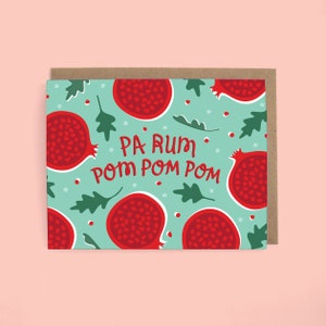 Cartão de Natal Pa Rum Pom