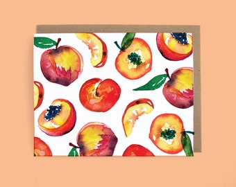 Peach Watercolor Greeting Card