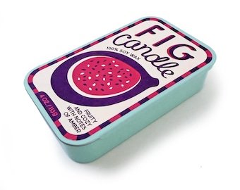 Fig Candle – Hand-Poured Natural Soy 2-Wick Candle, Unique Home & Kitchen Gift