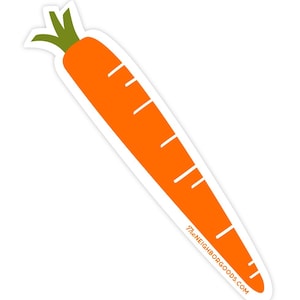 Carrot Vinyl Sticker