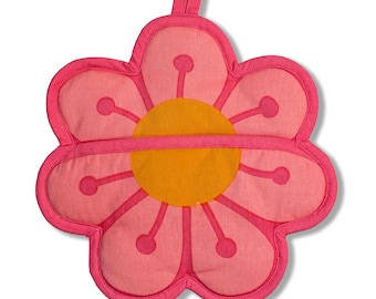 Blossom Topflappen mit Tasche