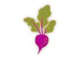 Beet It Enamel Pin