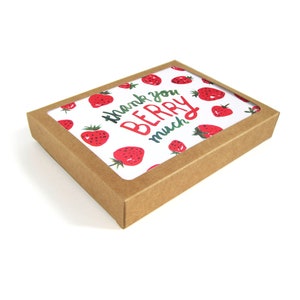 Thank You Strawberry - Greeting Card Set