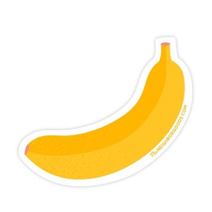 Banane - Autocollant en vinyle