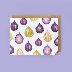 Fig Watercolor - Greeting Card