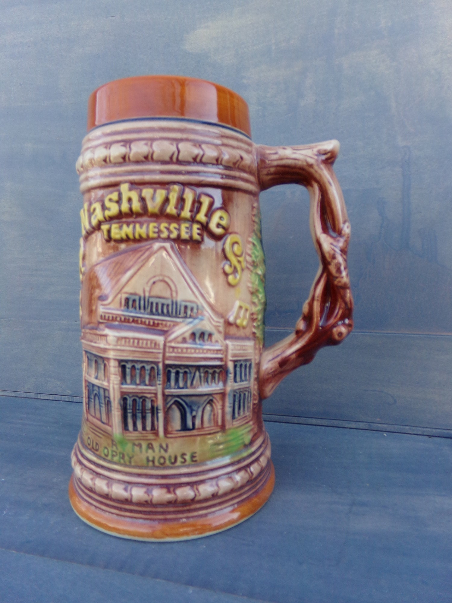 Nashville Tennessee Souvenir Beer Stein Ceramic Country Etsy UK