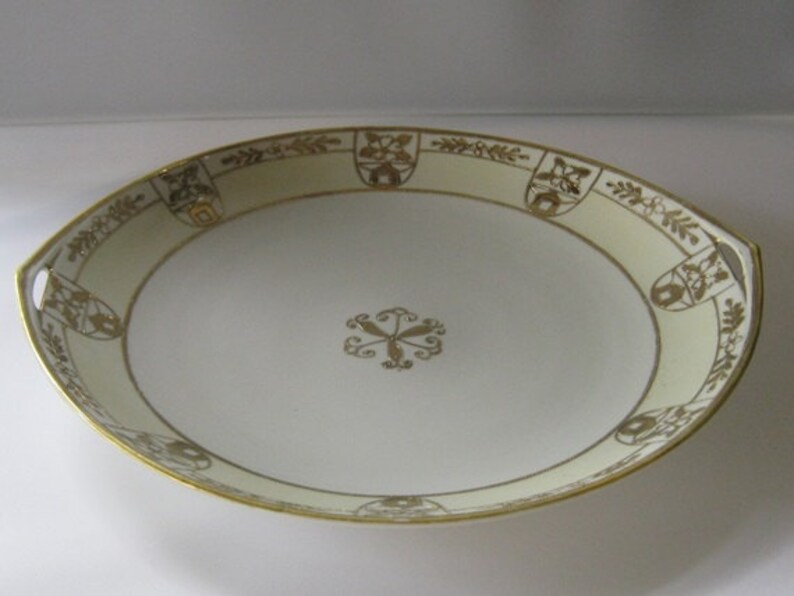 Hand Painted Nippon Plate With Gold Trim Etsy