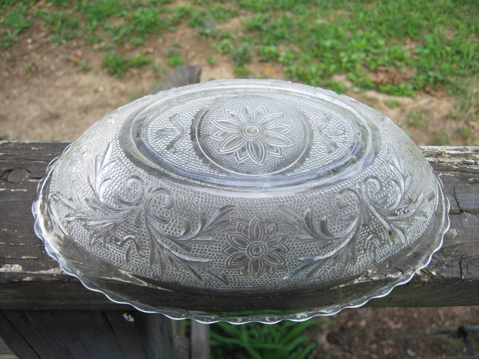Anchor Hocking Tiara Sandwich Glass Serving Dish 1960s Oval Etsy