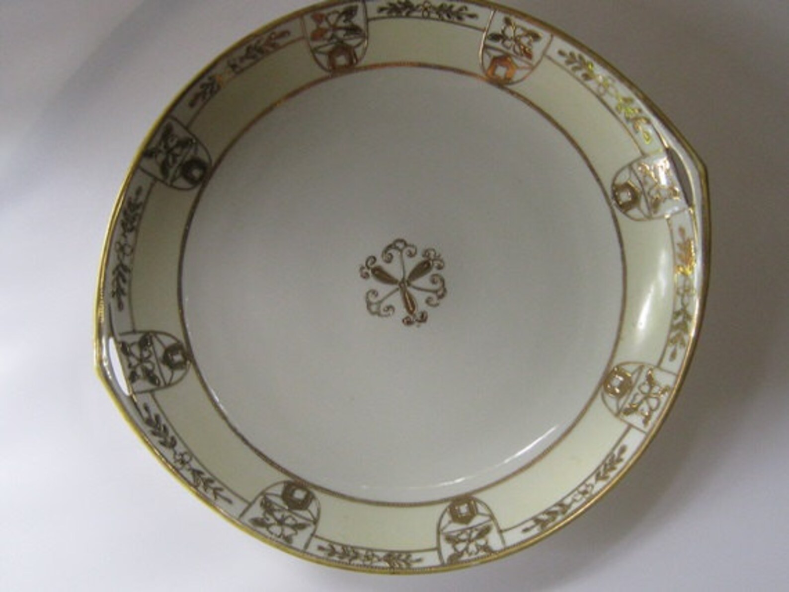 Hand Painted Nippon Plate With Gold Trim Etsy