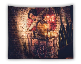 Tapestry Wall Tapestry Romantic Couple Abstraction Etsy
