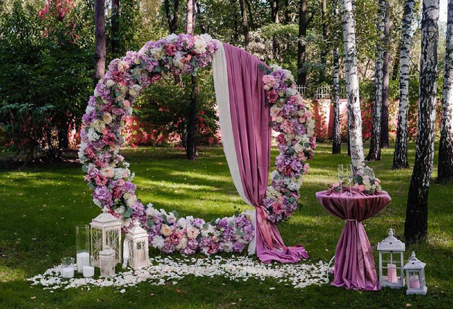 Wedding Backdrop Purple Wedding Rustic Wedding Decor Etsy