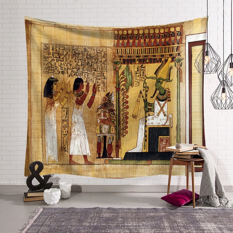 Wall Tapestry Egypt Decor Art Pharaoh Image 0
