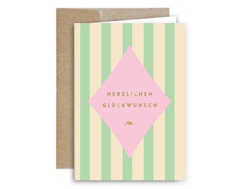 Greeting card CIRCUS mintcreme