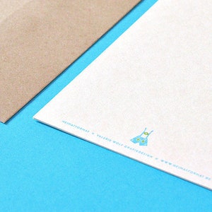 Bayerische Glückwunschkarte zur Geburt BUA weiß-blau // Babykarte Bube // Bierdeckel-Karte mit Kuvert Bild 4