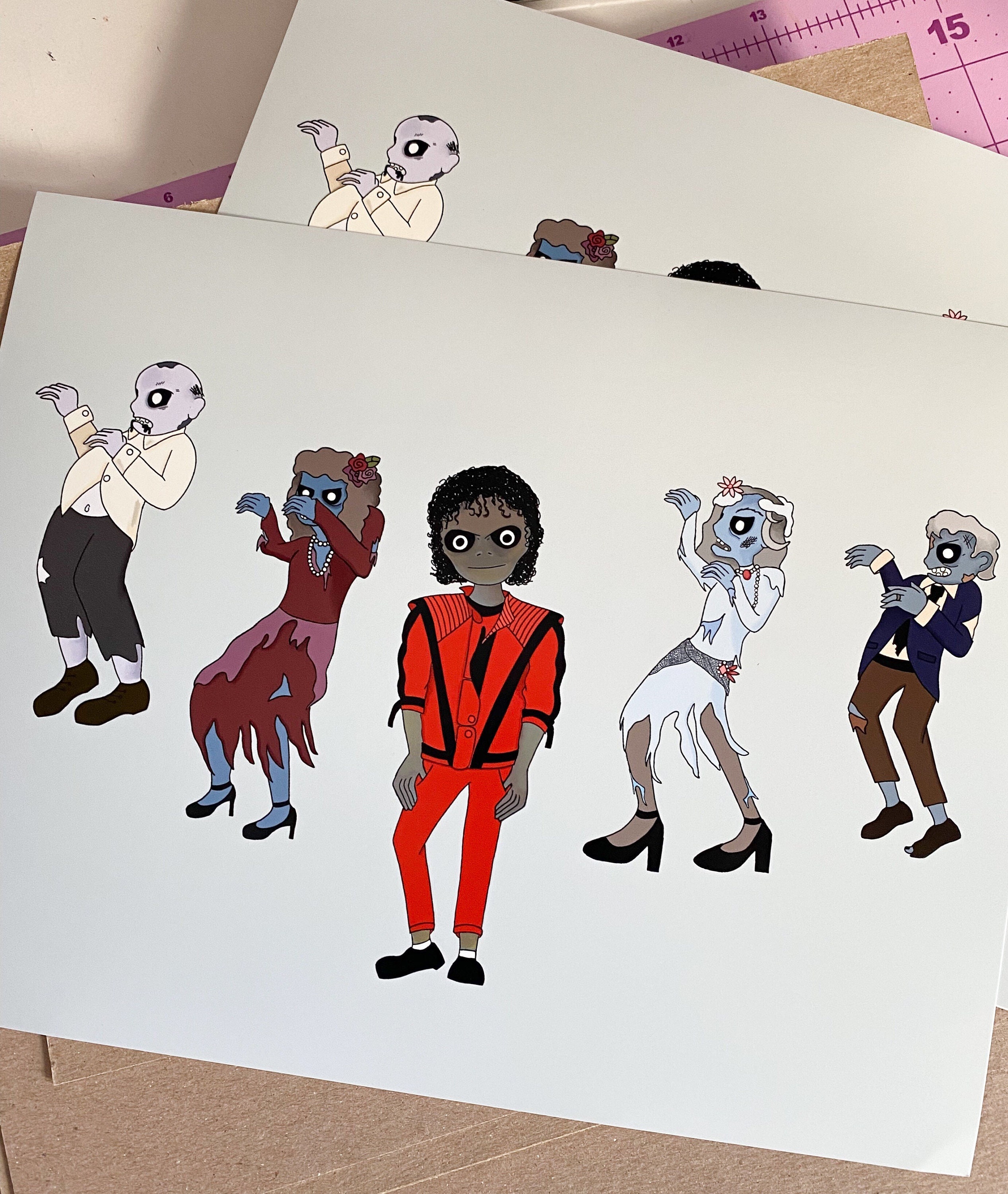 Thriller Michael Jackson Zombie Illustration Cartoon Art - Etsy Thriller Michael Jackson Zombie Illustration Cartoon Art - Etsy