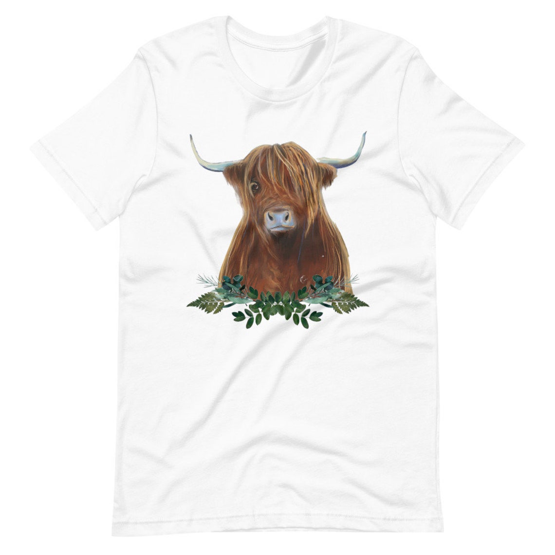 Highland cow shirt farm life womens shirt | Etsy