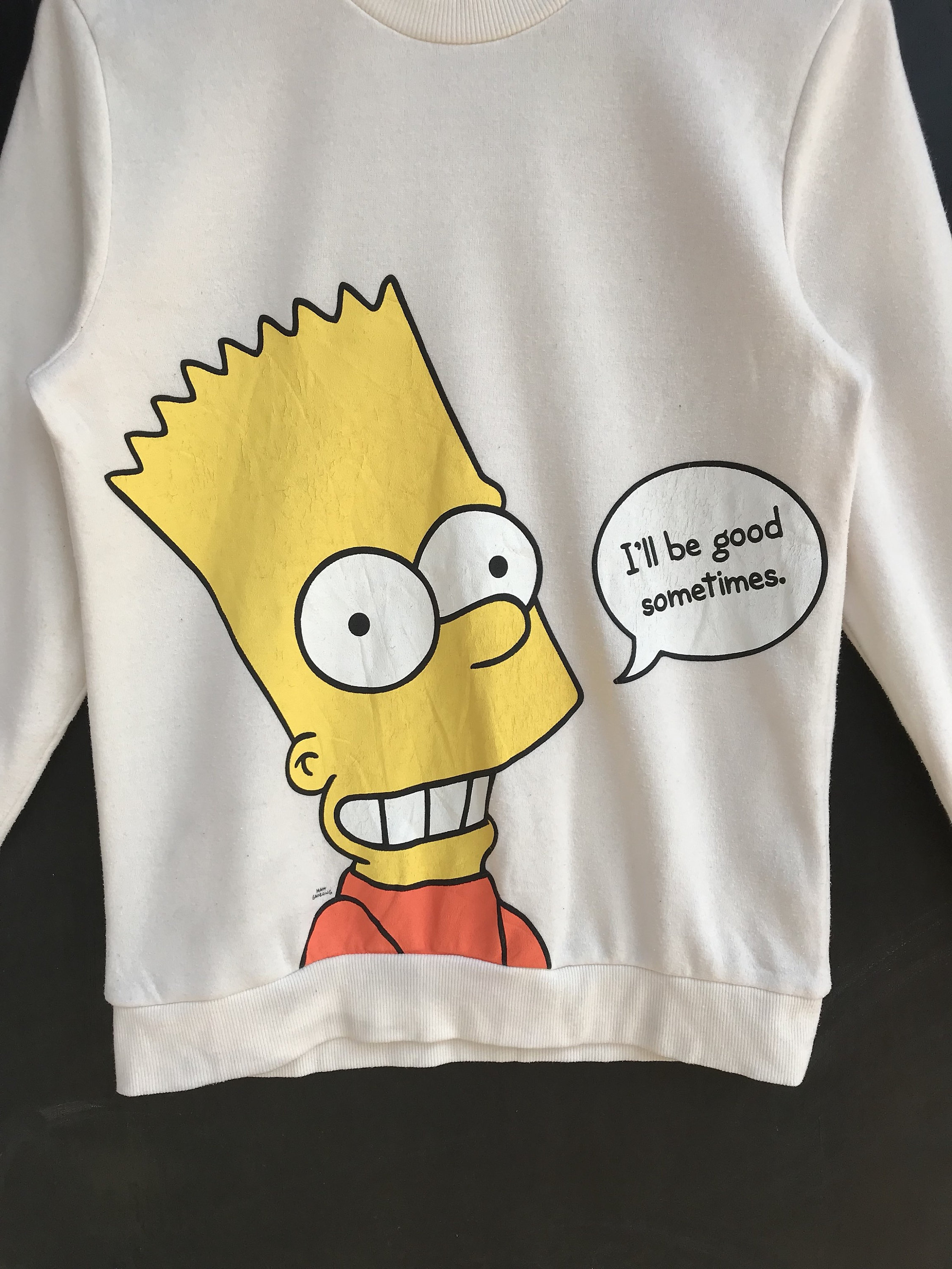 Vintage Los Simpson s hombres sudadera / Bart Simpson suéter / Etsy