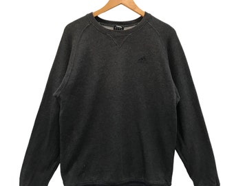 Vintage Adidas klein logo sweatshirt/Adidas Pullover trui/hiphop/swag/sportwear.. S27..