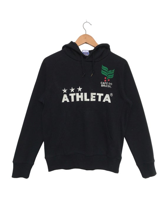 Vintage Athleta Cafe Do Brasil Hoodie Sweater Athleta Big Logo Brasil Sportwear Streerwear. S129. Etsy