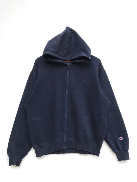 Vintage Champion C Logo Hoodie Zipper Sweater / Ch