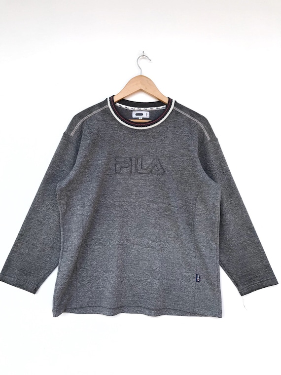 Vintage Fila Embroidery Logo Pullover / Fila Sweat
