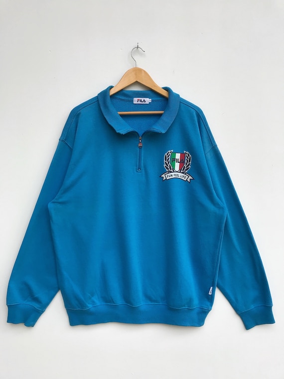 Vintage Fila Half Zipper Sweater / Fila Sweatshirt