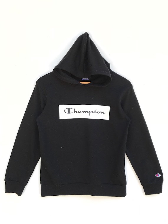 Vintage Champion Box Logo Hoodie 