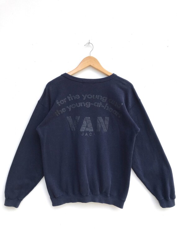 Vintage Van Jac Big Logo Sweatshirt / Van Jac Crew