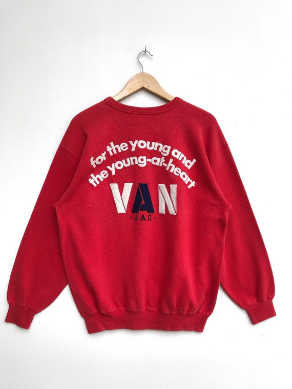Vintage Van Jac Big Logo Sweatshirt / Van Jac Crew