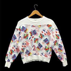 Vintage Courreges Sport Futur-sweater / Courreges Paris / Courreges Pop-Art-sweater... S41..