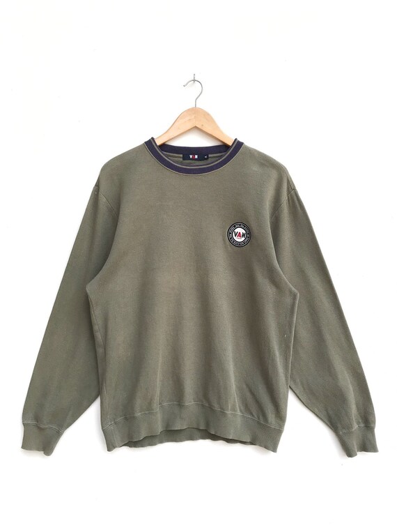 Vintage Van Jac Embroidery Small Logo Sweatshirt /