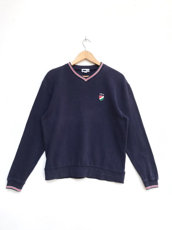 Vintage Fila Italia Embroidery Logo Sweatshirt / F