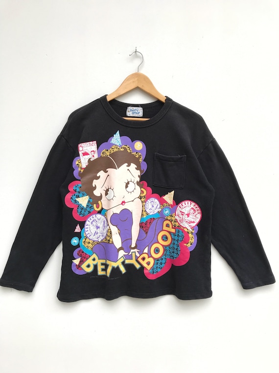 Vintage Betty Boop Pullover/Cartoon Sweater/Betty