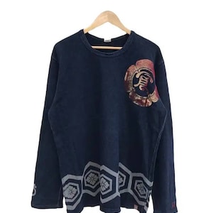 Vintage Japanese Brand Eternal Long Sleeve / Yakuza Sweater / Sukajan Japan / Dragon Sakura Shirt