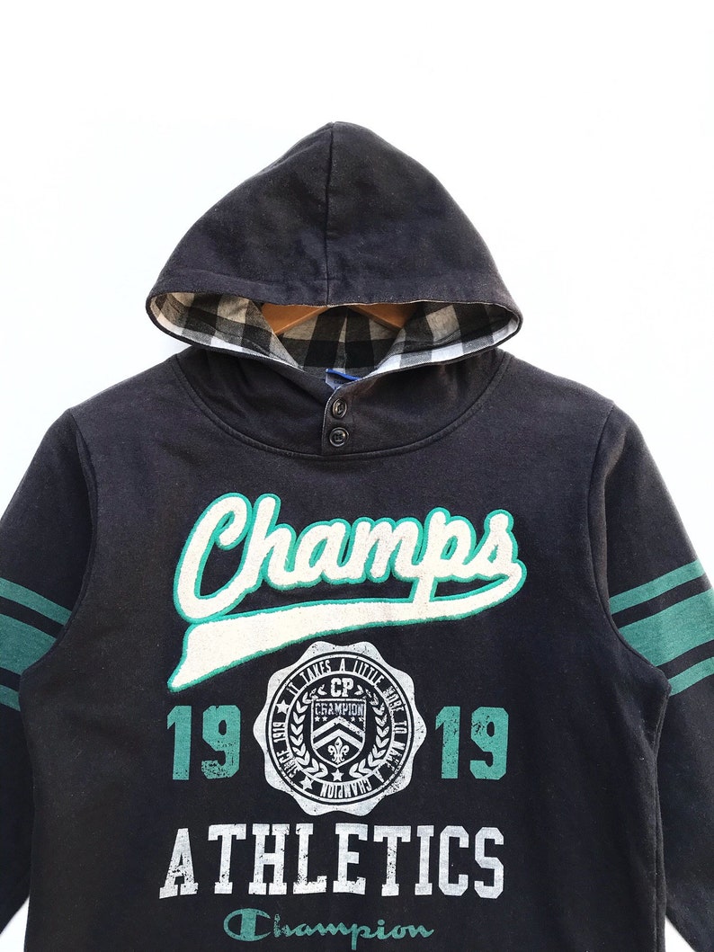 Vintage Champion Hoodie / Champion C Logo / Champion Hoodie Sweater / Champion Sweater / Sportswear image 2