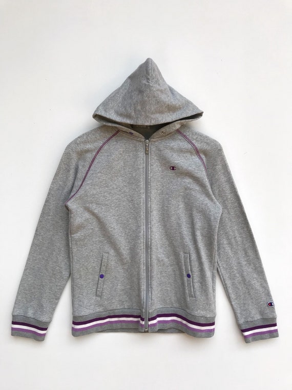 Vintage Champion Women Hoodie / Champion C Logo /