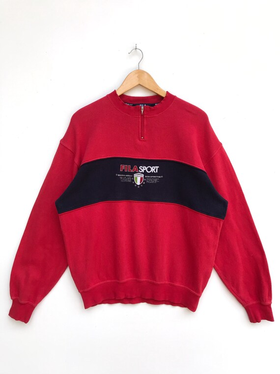 Vintage Fila Sport Embroidery Logo Sweatsgirt / Ca