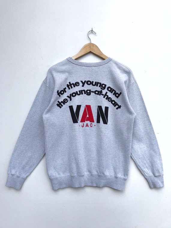 Vintage Van Jac Big Logo Sweatshirt / Van Jac Crew