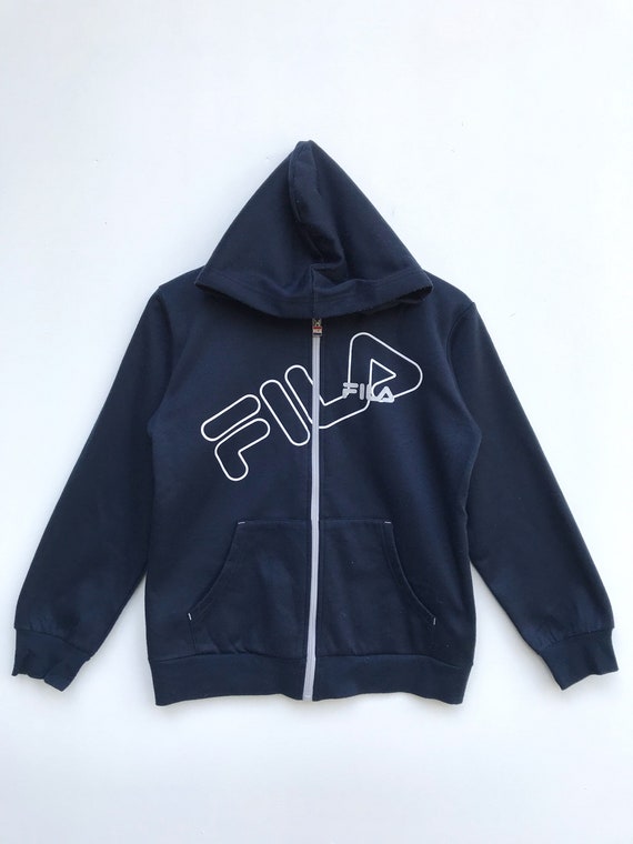 Vintage Fila Bog Logo Hoodie/Fila Sweater/Casual C