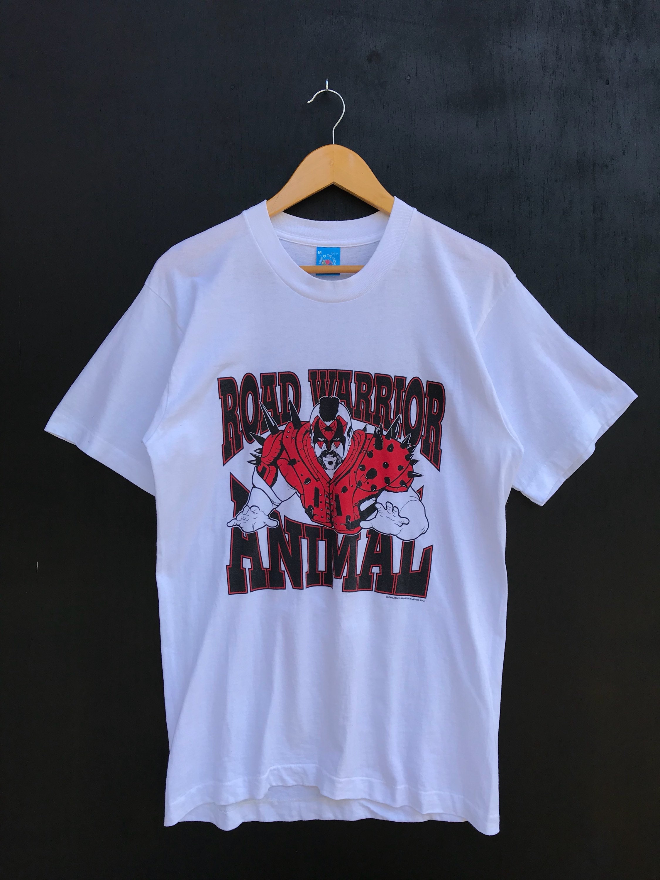 Vintage Road Warrior Animal Wrestling T 