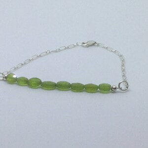 925 Sterling silver and Peridot bracelet