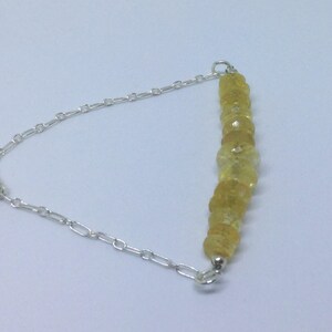 Citrine and 925 Sterling Silver bracelet