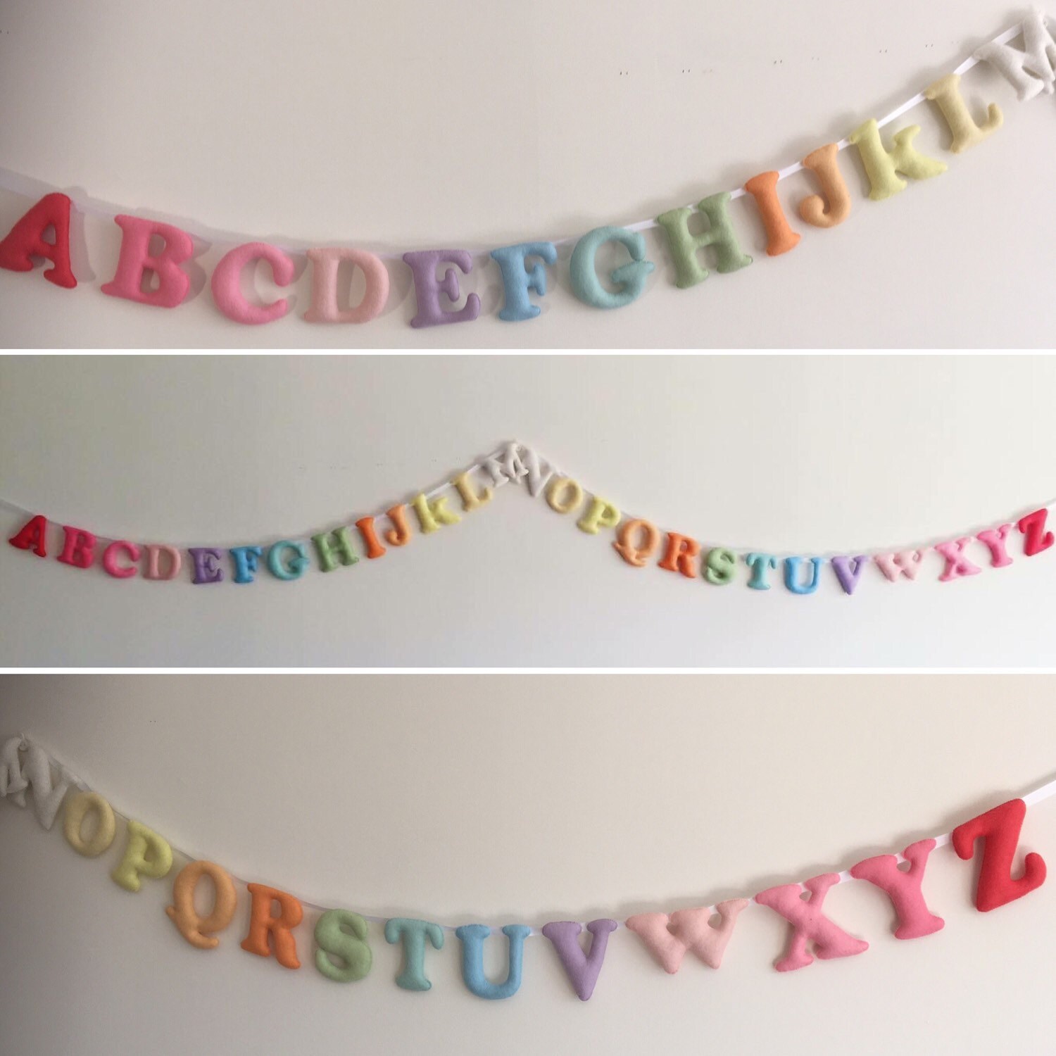 Alphabet BannerFelt GarlandAlphabet Garland Nursery Etsy