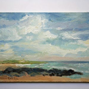 Norwegian Beach, Original Oil Painting
