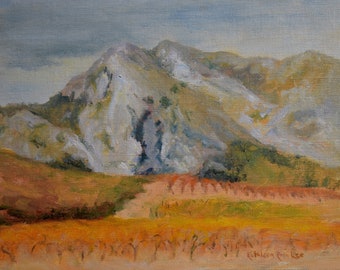 French Landscape Painting, Original Oil Painting