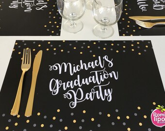 personalized paper placemats etsy