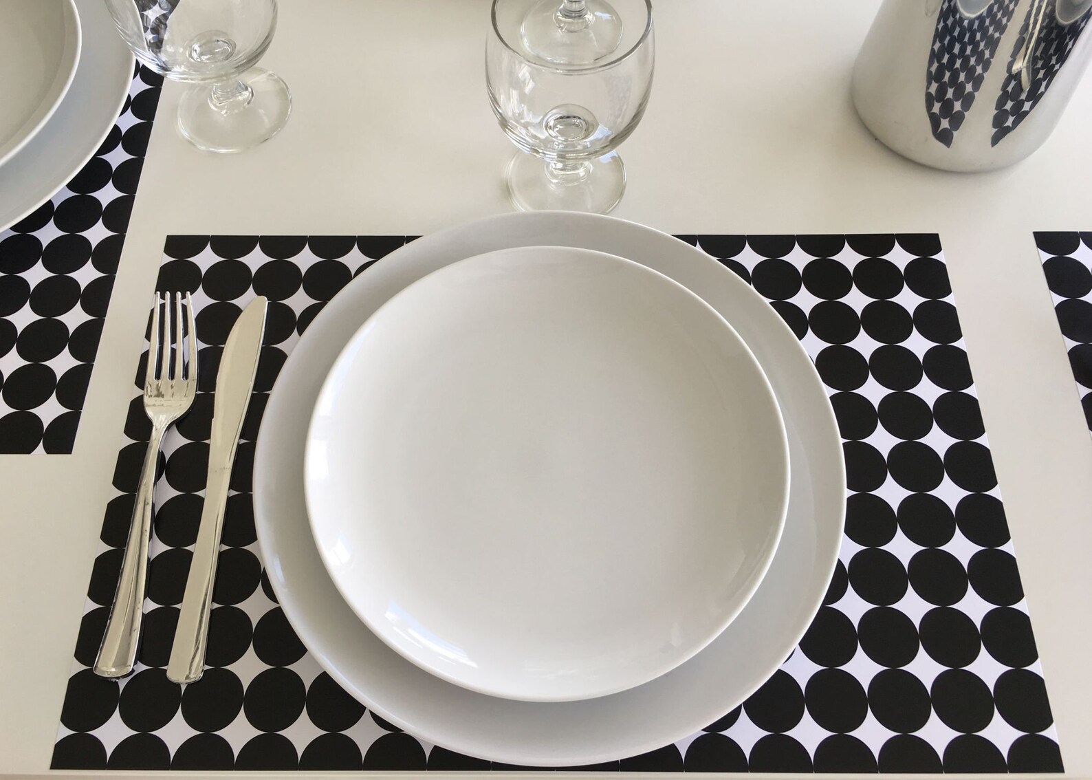 Paper Placemats Set of 12 Modern Table Decor Home Decor Etsy