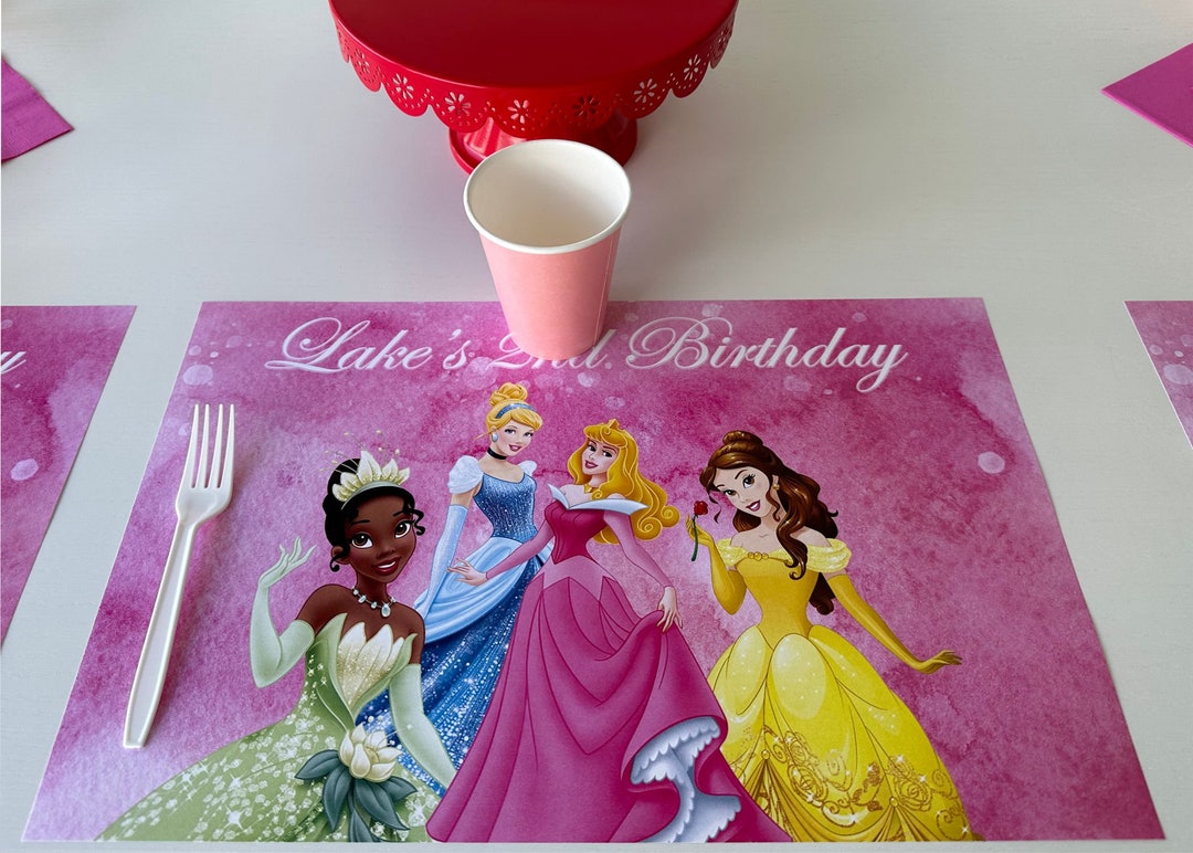 12 Princesses Placemats, Set of 12 11 X 17, Disney Decor, Placemats ...