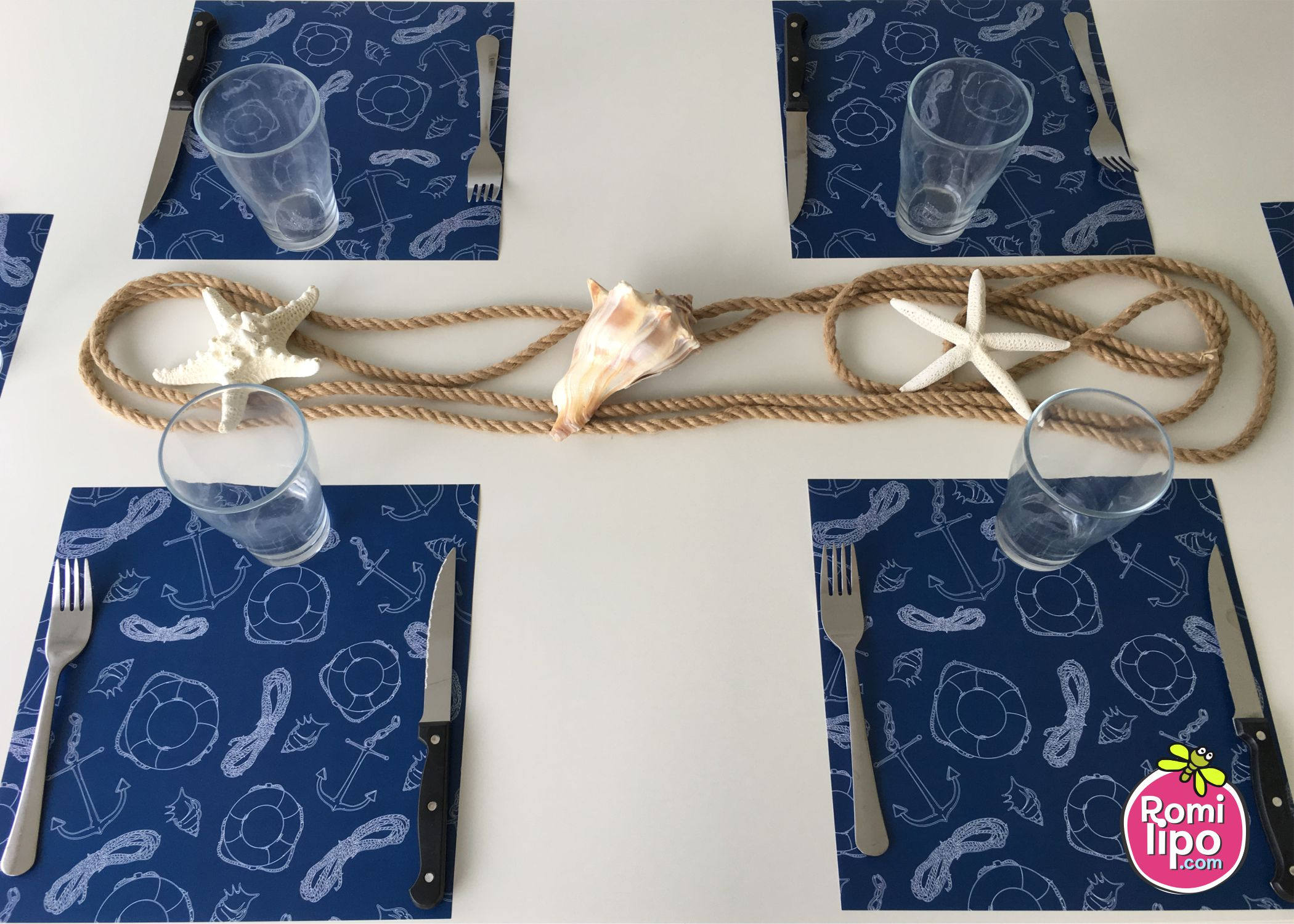 Placemats Set of 12 11 x 11 placemats nautical anchor Etsy