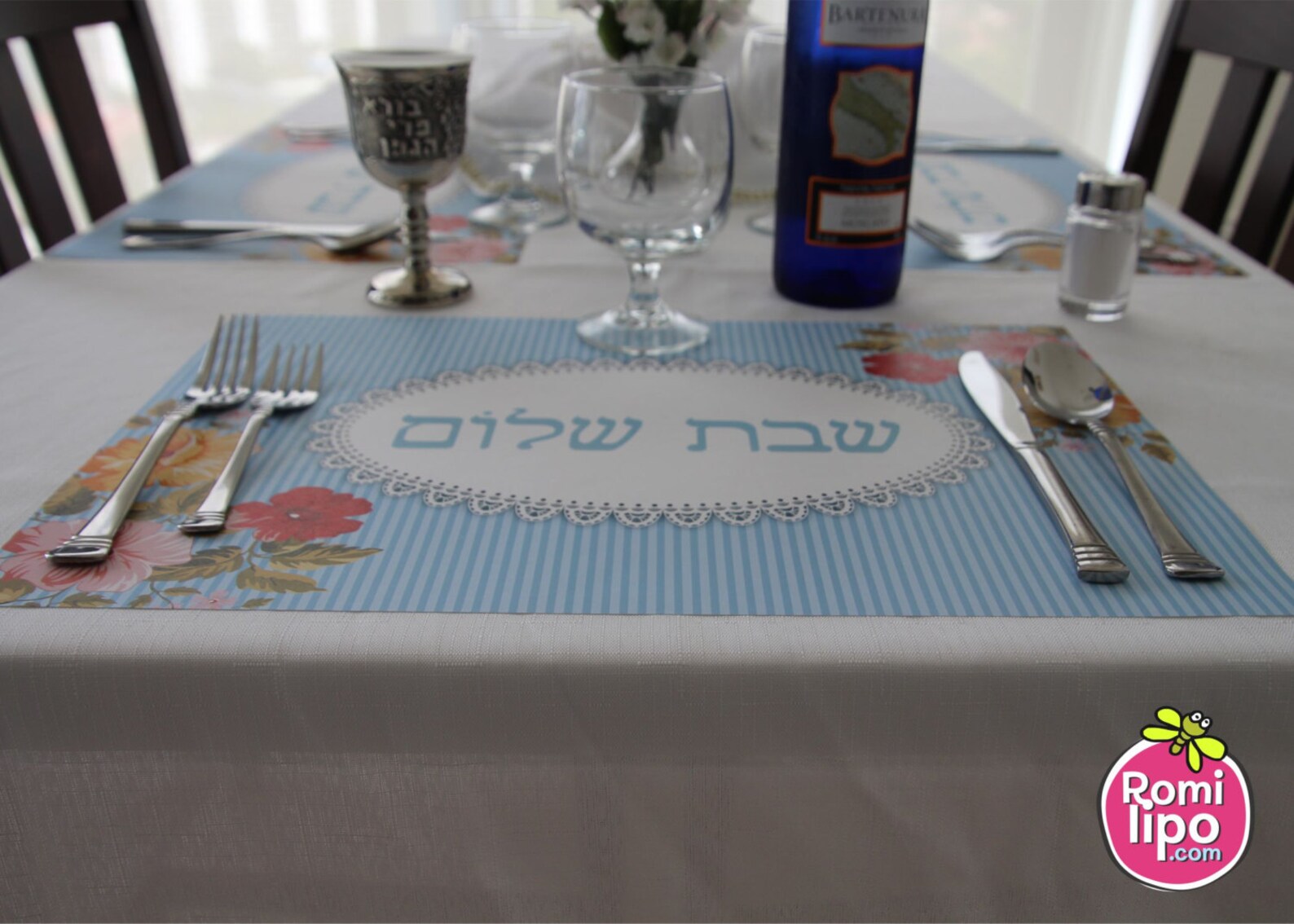 Placemats Set of 12 11 X 17 Placemats Shabbat Shabat Etsy